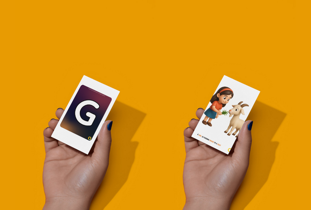 OneLineLetterStory™ Flashcards (26 Letters)