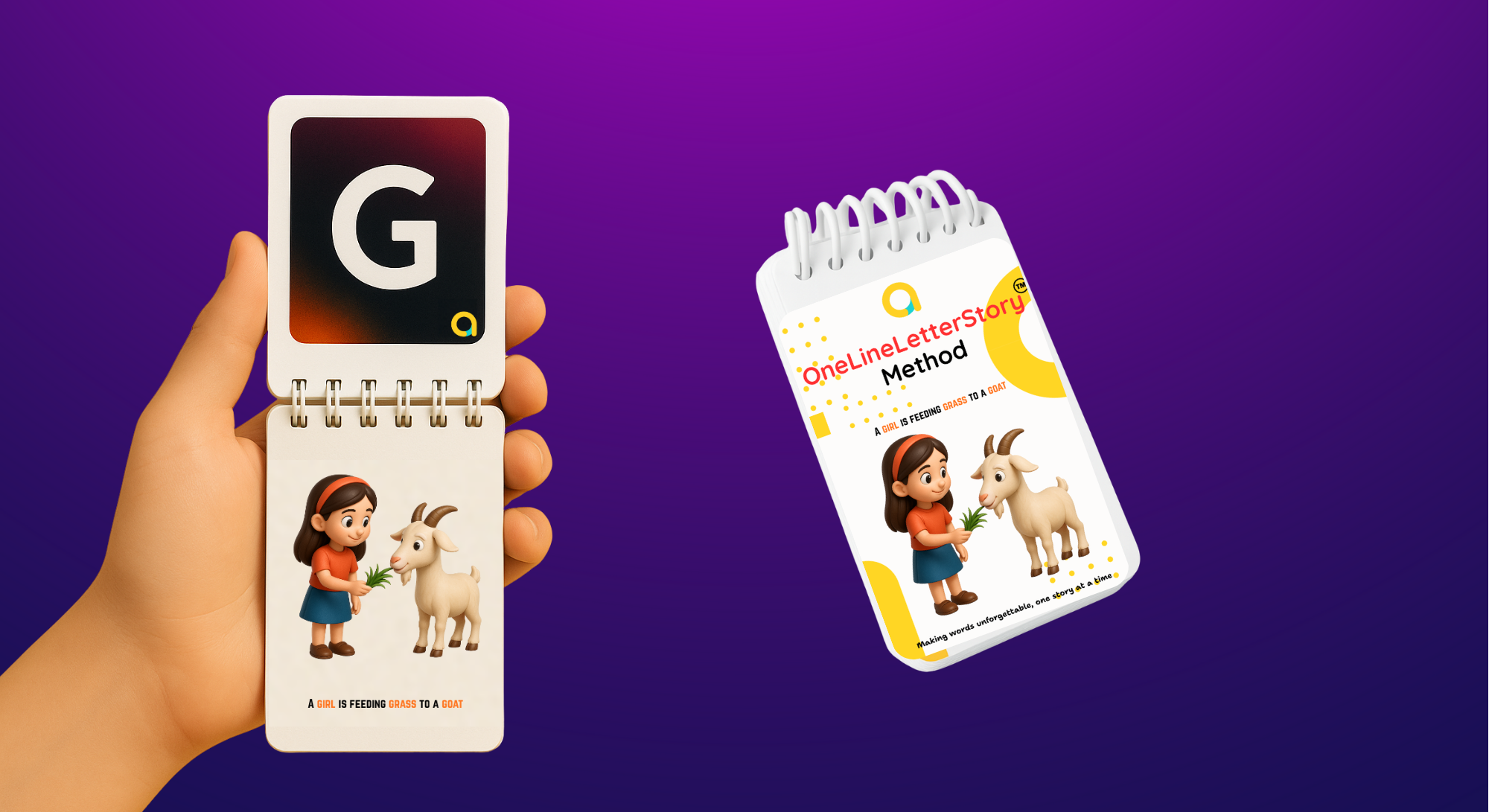 OneLineLetterStory™ Mini Flipbook (26 Letters)